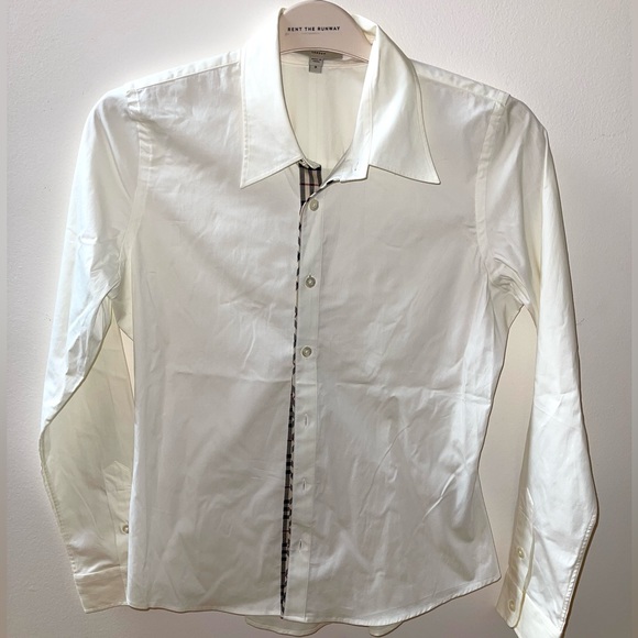 Burberry Women’s Button Down Shirt with logo detail Size S - Picture 3 of 4